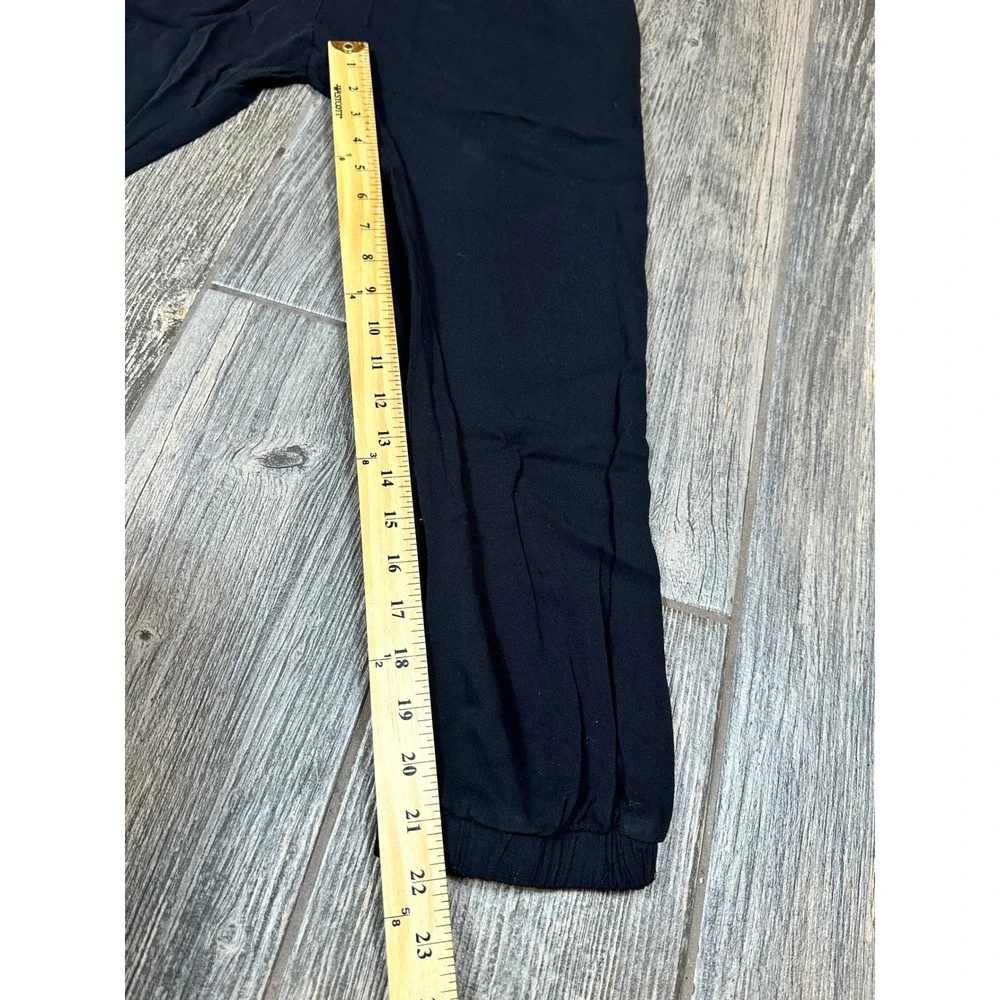 Le Lis Collection Womens Jumpsuit Strapless Drawstring Black Size M Medium‎